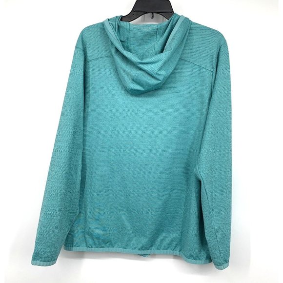 All In Motion Jacket Blue Full Zip Hooded Pockets Long Sleeve - Picture 7 of 10